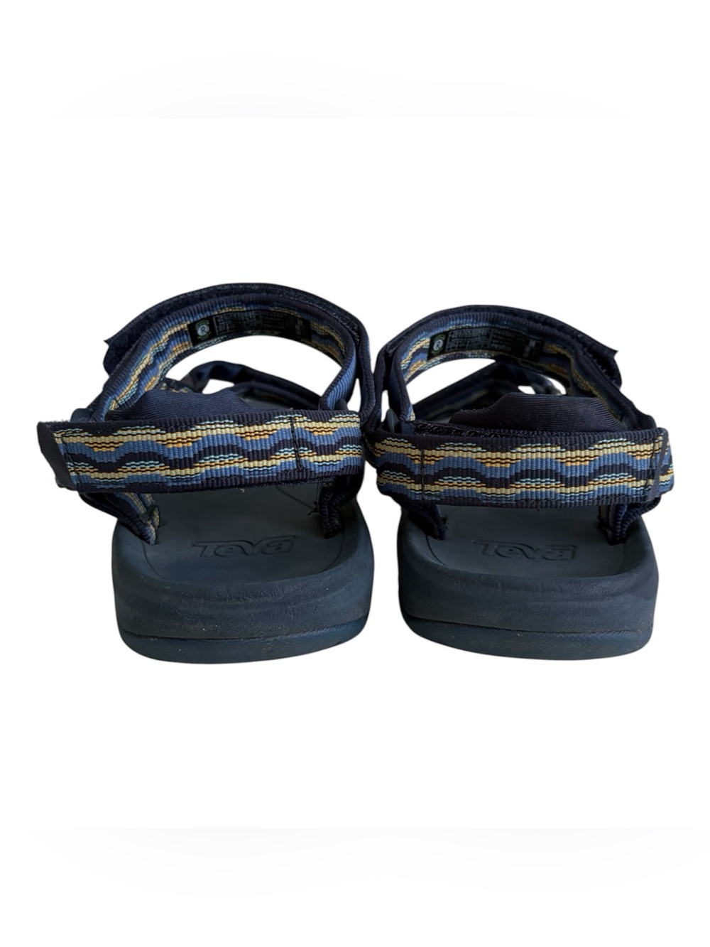 Teva Blue Webbing Strap with Yellow and Light Blue Accents - Picture 4 of 8